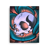 Lofi Skull Canvas Print